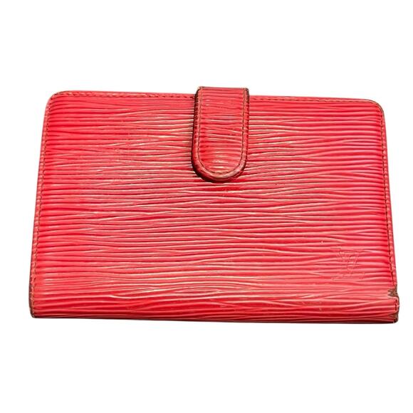 Louis Vuitton Castilian Red Epi Leather  Wallet - Picture 1 of 14